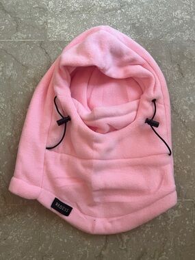 Pink Fleece Kids Balaclava Hood